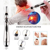 Smart Massager Pen, Acupuncture Pulse Meridian Massage Pen, Trigger Point Massager, Pain Relief Therapy Back Neck Face Beauty Roller, 3 Heads Meridian Pen, Electro Acupuncture Muscle Device